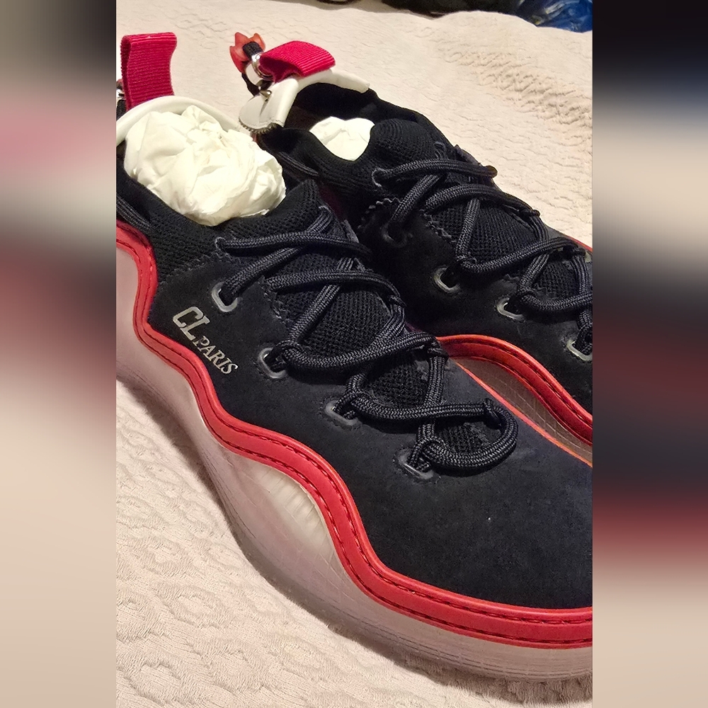Christian Louboutin Arpoador Donna Clear Sole Suede Sneaker Men